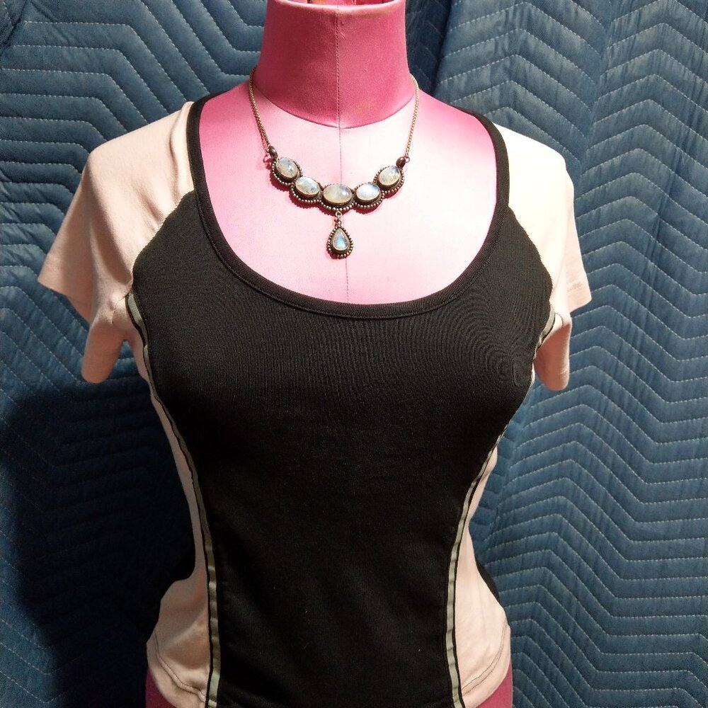 Vance's Bikewear - Light Pink/Black top size M